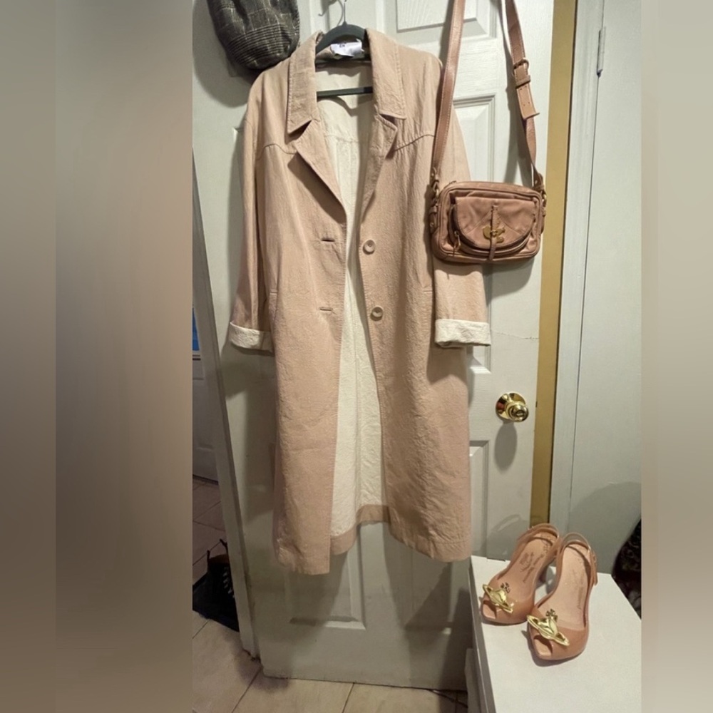 Becken silk blend coat, M